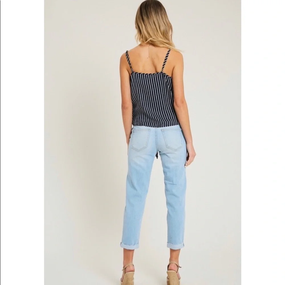 NEW! Navy Blue Striped Cami💙 - Picture 6 of 7